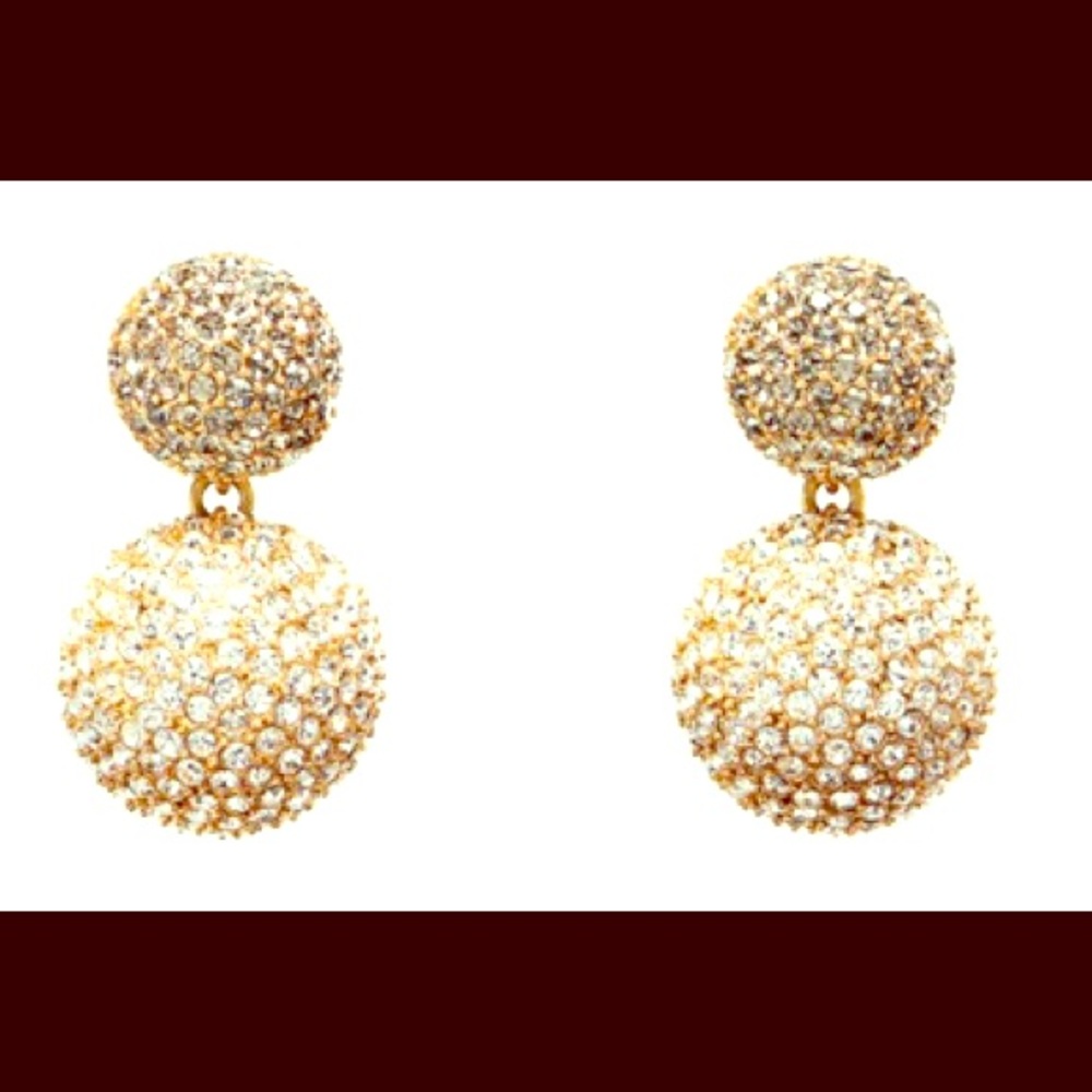 India Hicks GOLd moon drop earrings